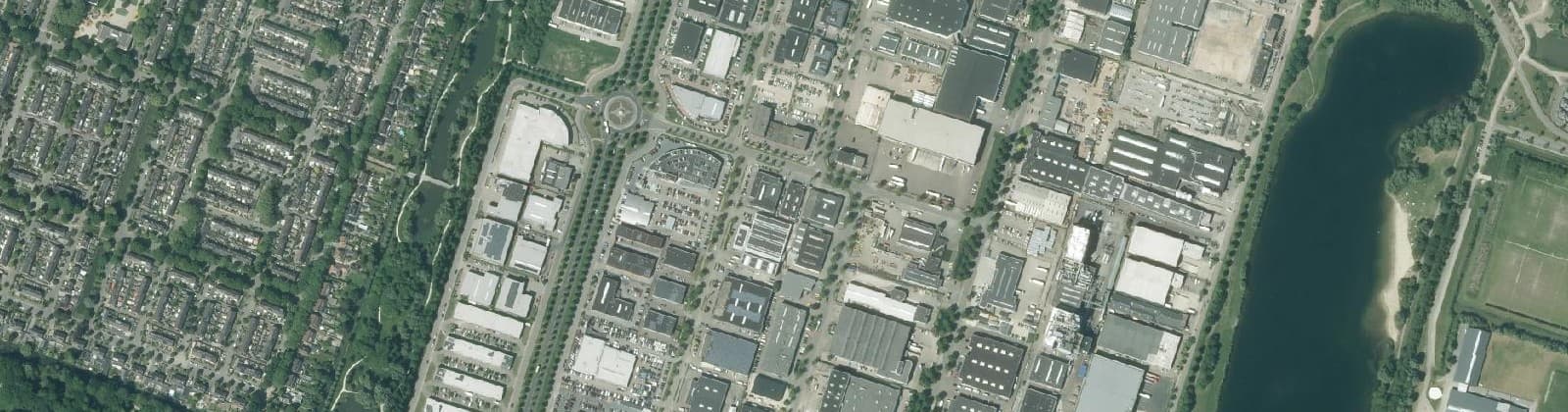 Luchtfoto van Bedrijvengebied Oudenrijn