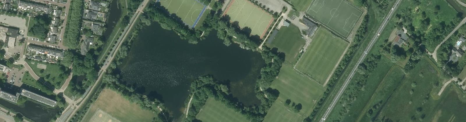 Luchtfoto van De Groene Velden