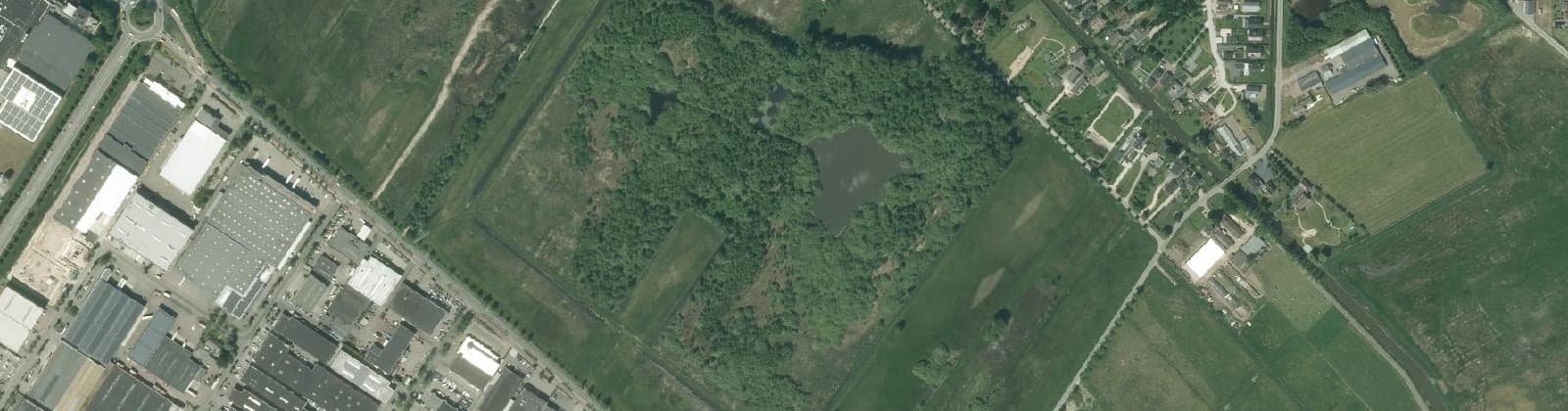 Luchtfoto van De Blauwe Hel