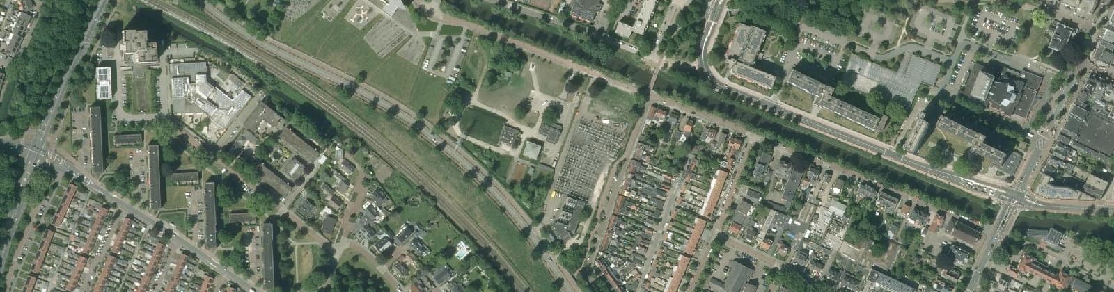Luchtfoto van Stationswijk