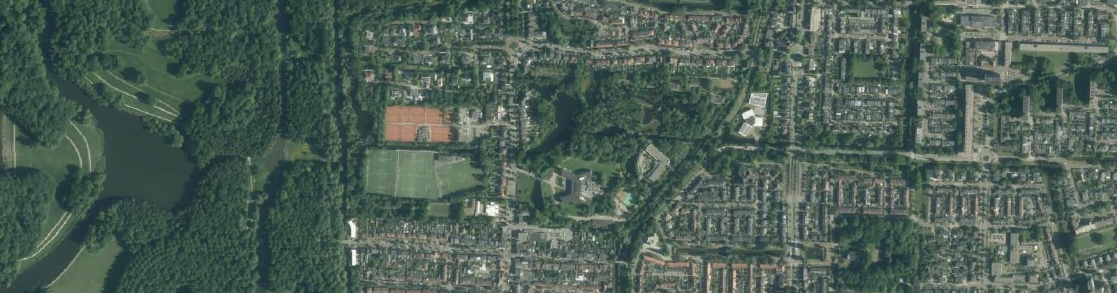 Luchtfoto van Oranjebuurt