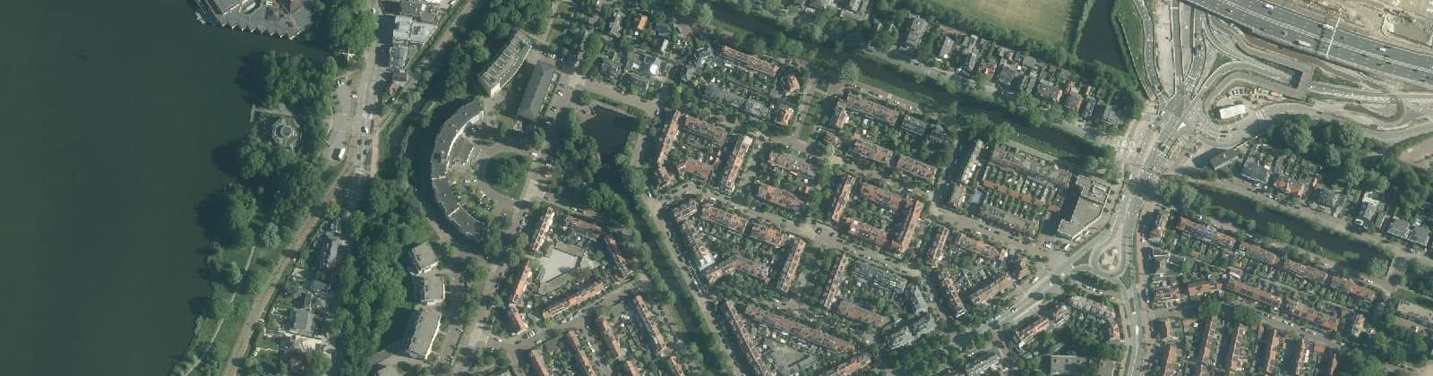 Luchtfoto van Kastanjebuurt