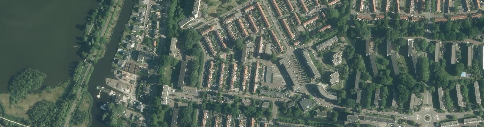 Luchtfoto van Populierenbuurt