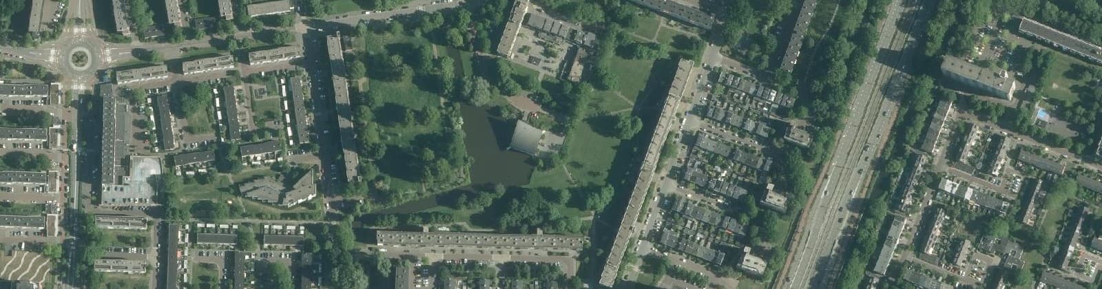 Luchtfoto van Augustinuspark