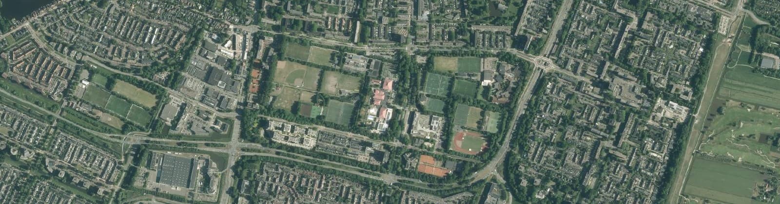 Luchtfoto van Startbaanbuurt