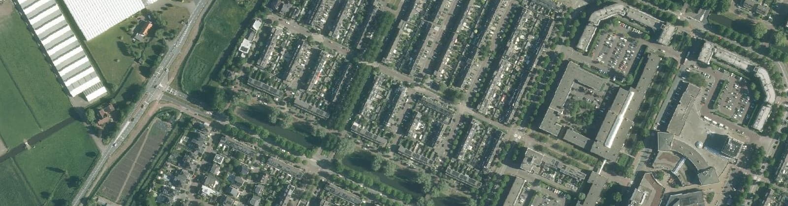 Luchtfoto van Landschappenbuurt