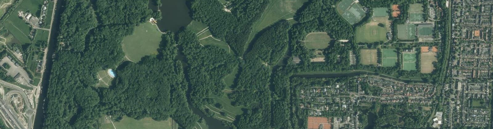 Luchtfoto van Amsterdamse Bos Noord