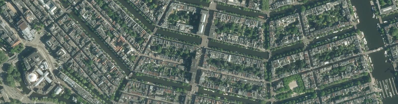 Luchtfoto van Vijzelstraatbuurt
