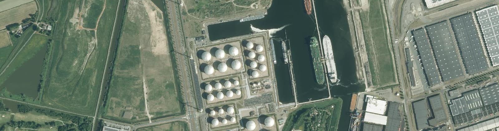 Luchtfoto van Afrikahaven