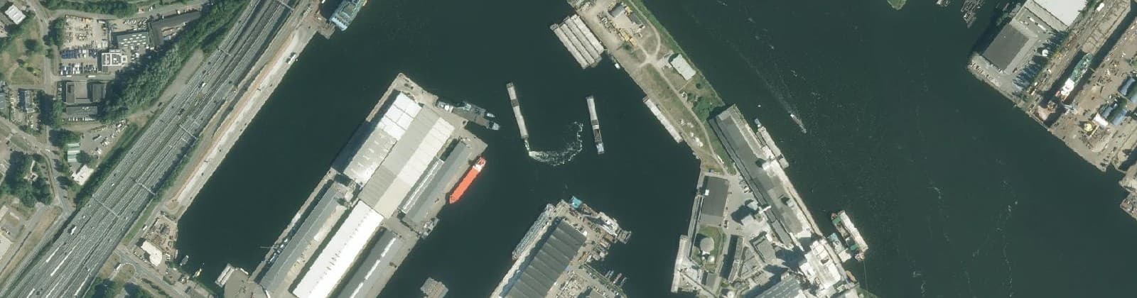 Luchtfoto van Coenhaven