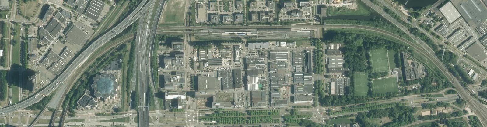 Luchtfoto van Isolatorbuurt