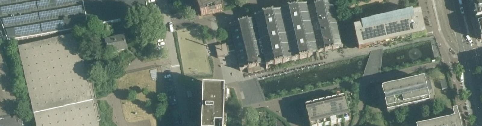 Luchtfoto van GWL-terrein