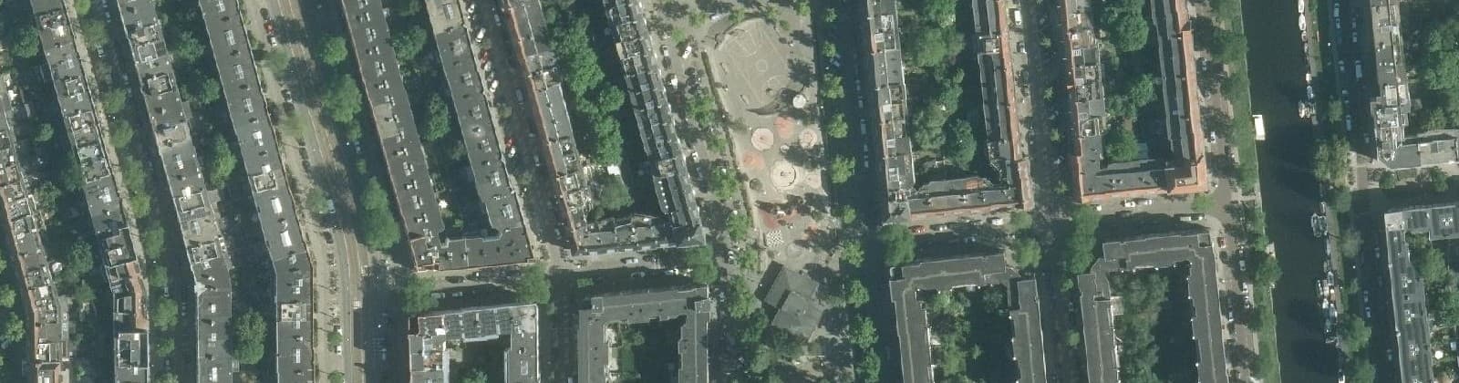 Luchtfoto van Columbusplein e.o.