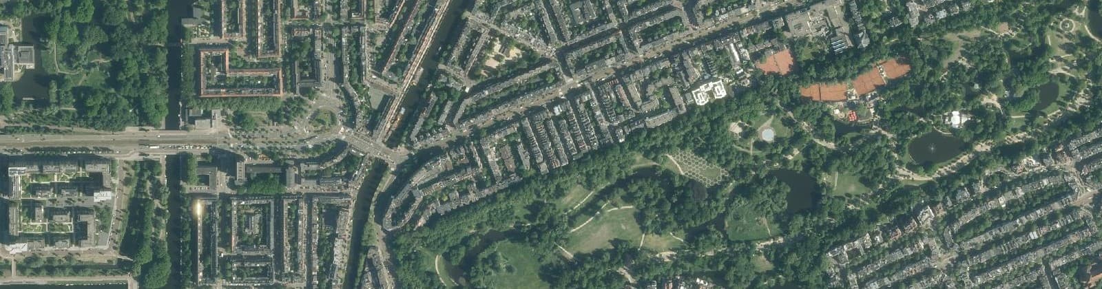 Luchtfoto van Vondelparkbuurt-West