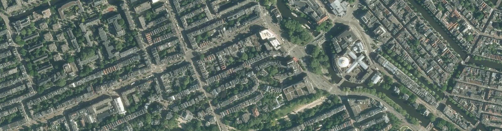 Luchtfoto van Vondelparkbuurt-Oost