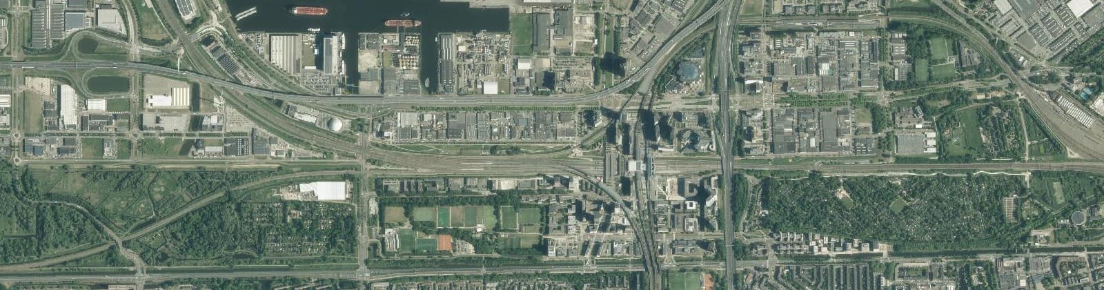 Luchtfoto van Sloterdijk Stationskwartier