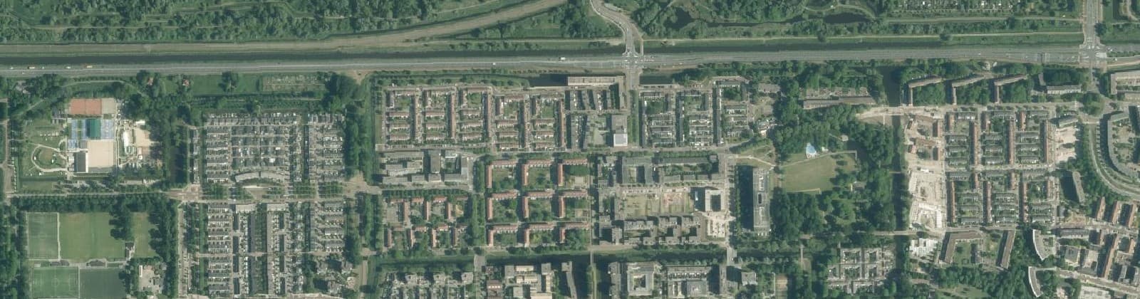 Luchtfoto van Ruys de Beerenbrouckbuurt
