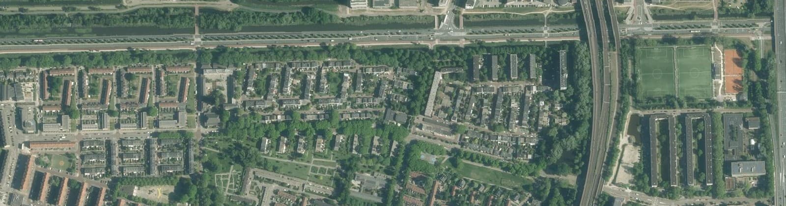 Luchtfoto van Coronelbuurt