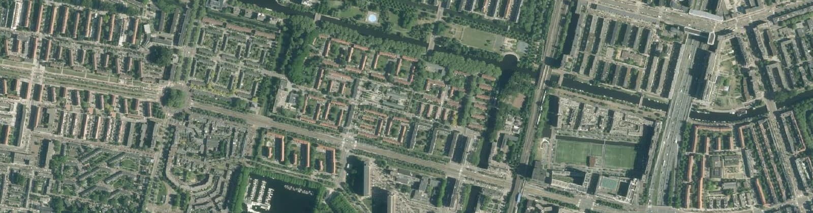 Luchtfoto van Louis Couperusbuurt