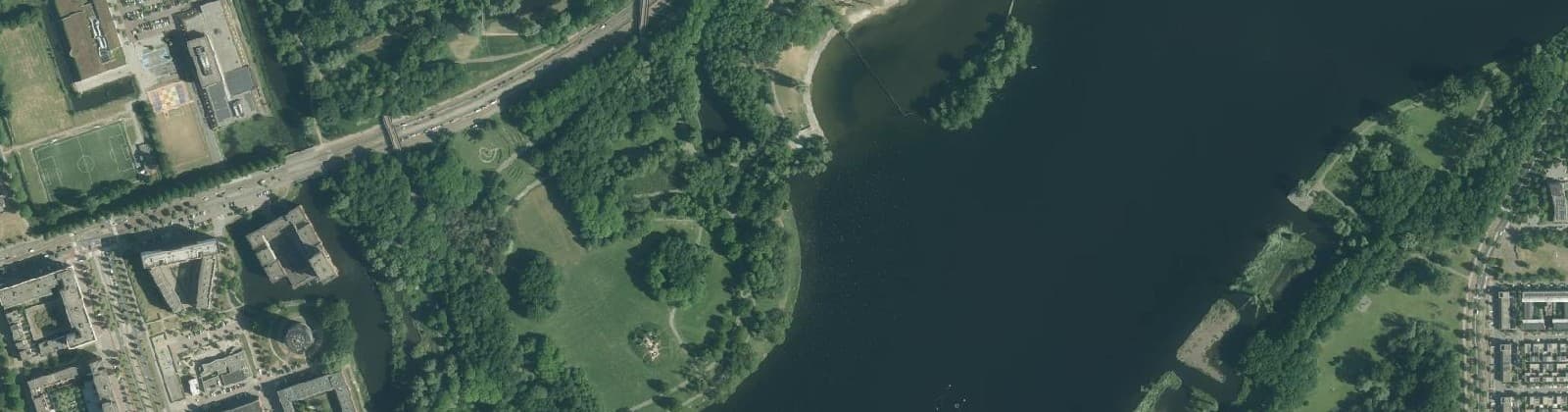 Luchtfoto van Sloterpark