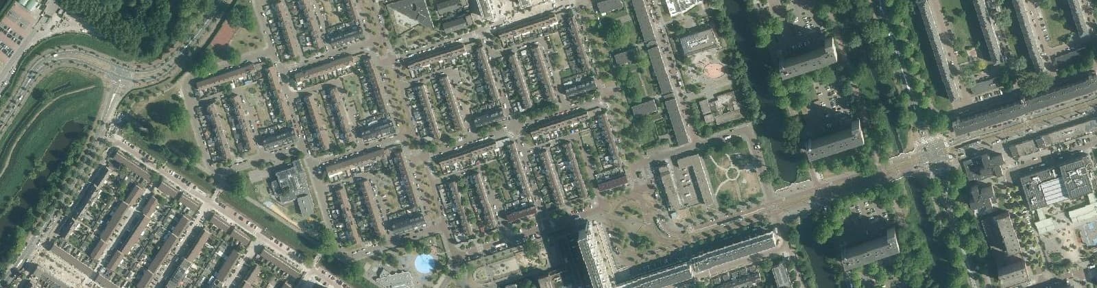 Luchtfoto van Dijkgraafpleinbuurt
