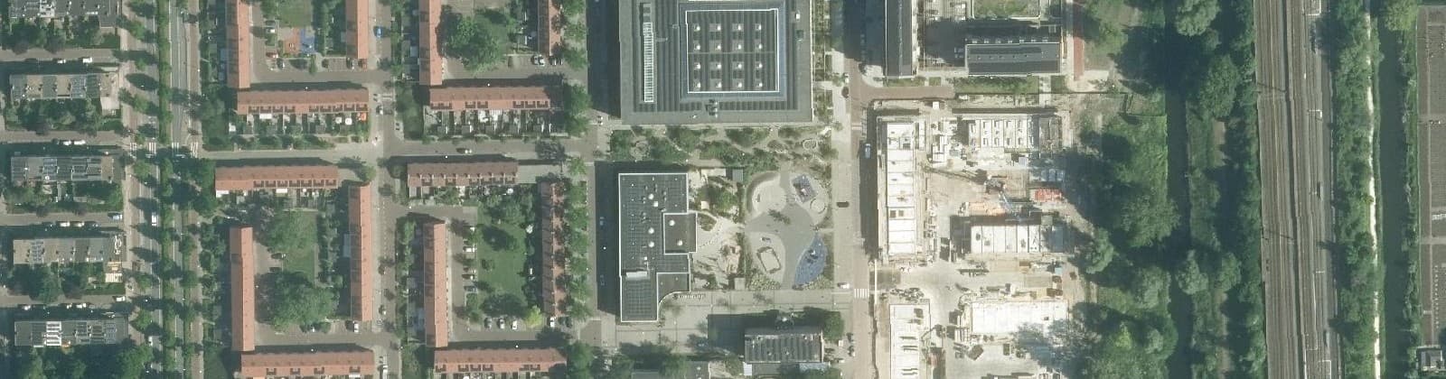 Luchtfoto van Jacob Geelbuurt