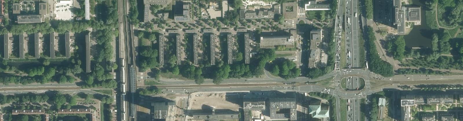 Luchtfoto van Johan Jongkindbuurt