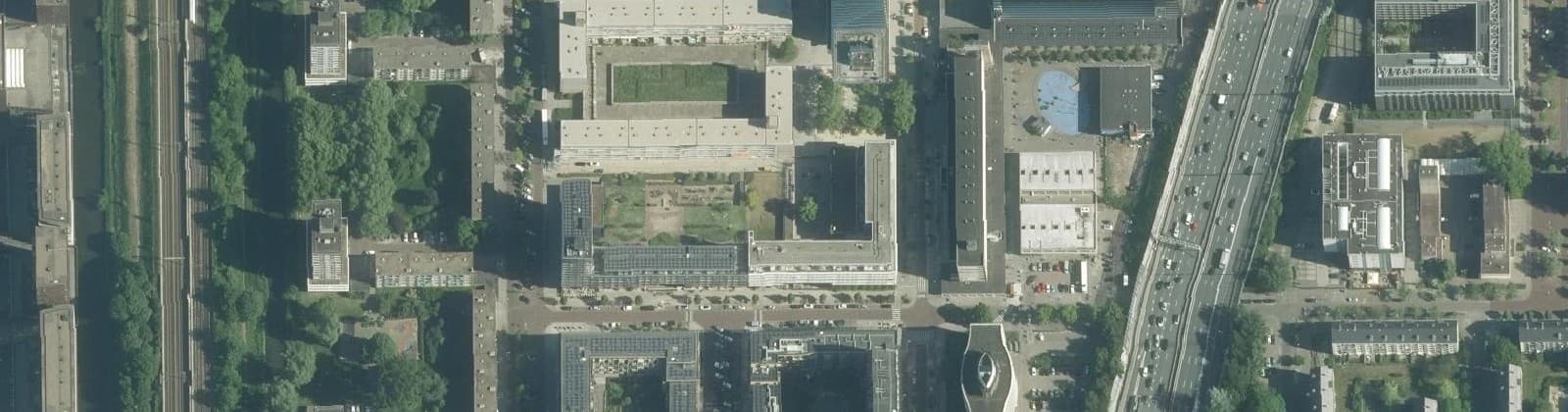 Luchtfoto van Delflandpleinbuurt-West