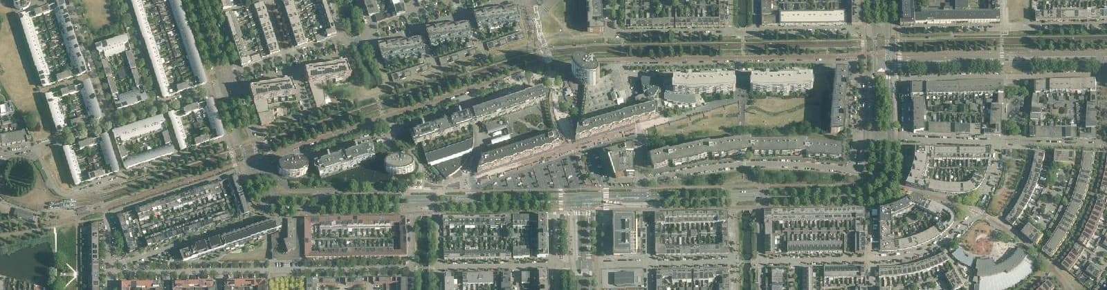 Luchtfoto van Belgiëplein e.o.