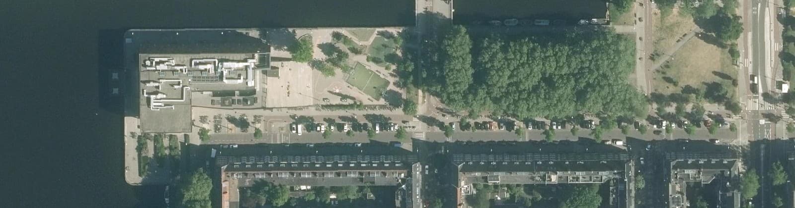 Luchtfoto van Westlandgrachtbuurt