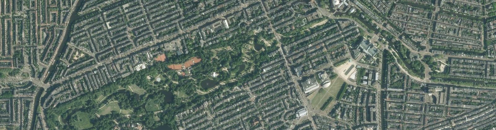 Luchtfoto van Vondelpark-Oost