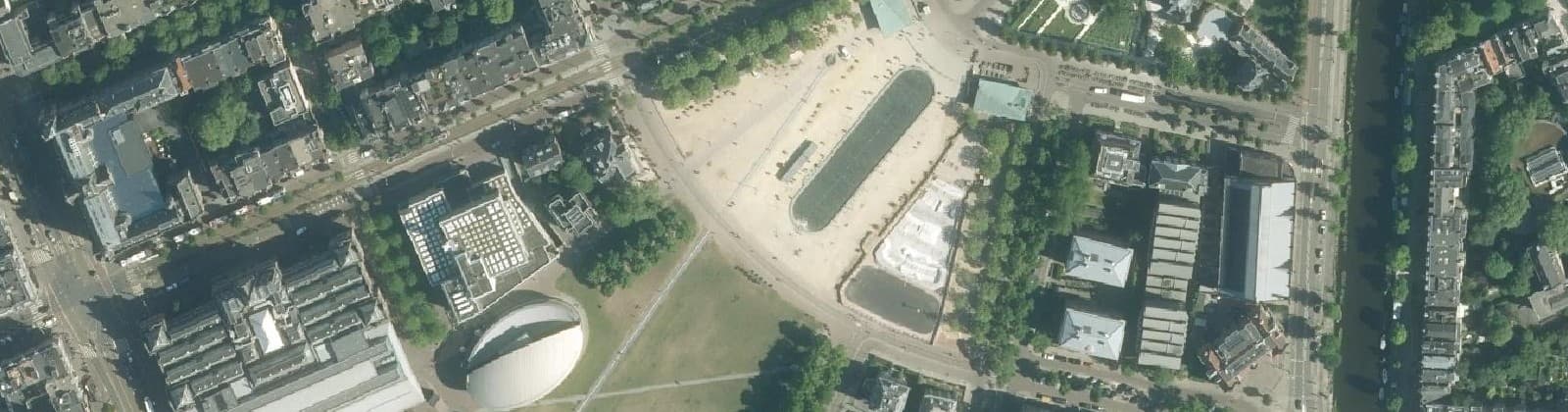 Luchtfoto van Museumplein