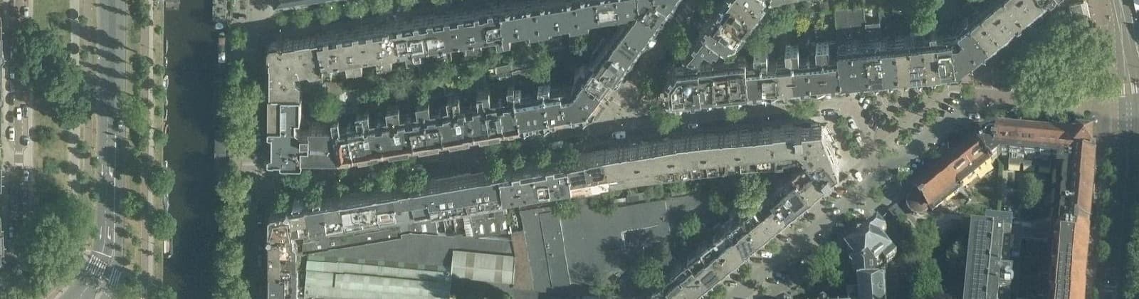 Luchtfoto van Cornelis Troostbuurt
