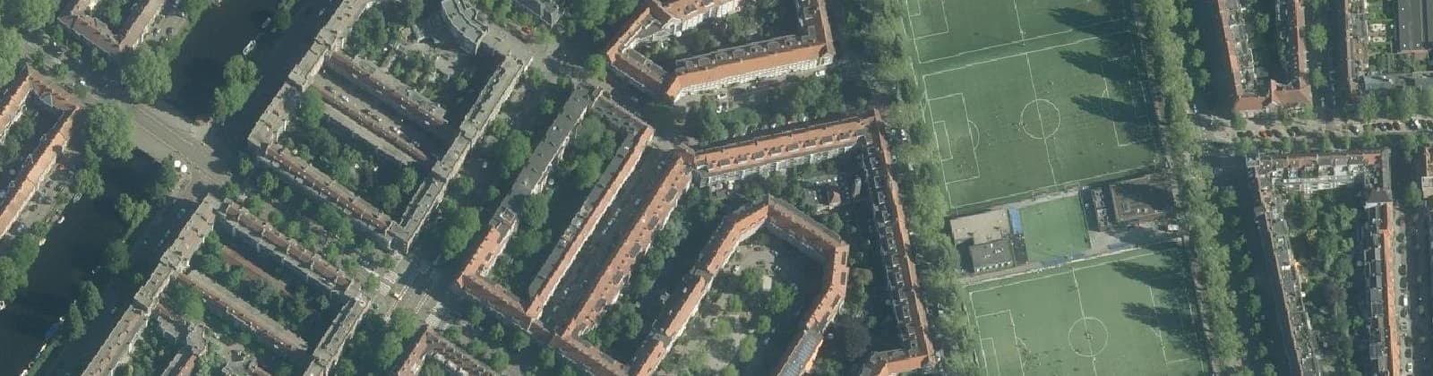 Luchtfoto van Marathonbuurt-Oost