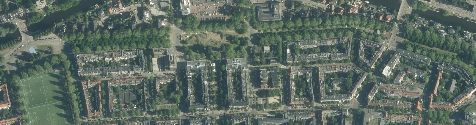Luchtfoto van Minervabuurt-Noord