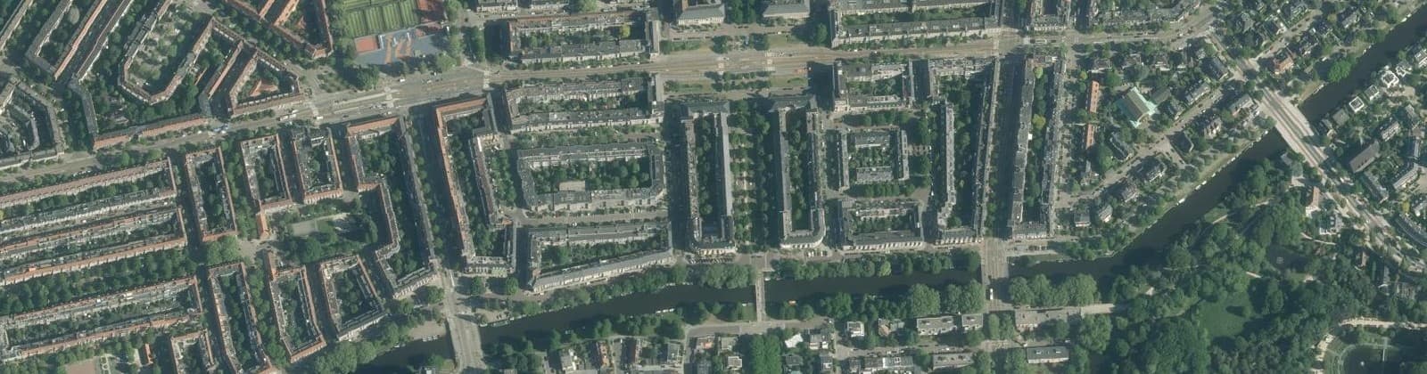 Luchtfoto van Minervabuurt-Zuid