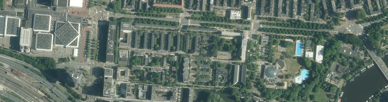 Luchtfoto van Veluwebuurt
