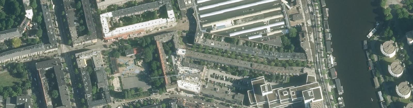 Luchtfoto van Kromme Mijdrechtbuurt