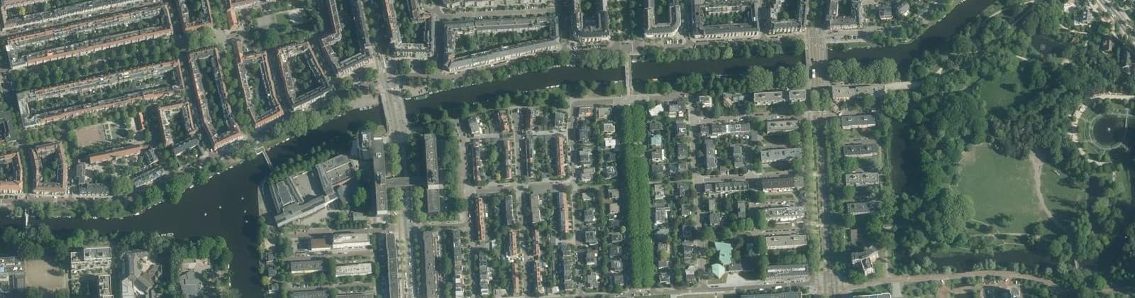 Luchtfoto van Prinses Irenebuurt