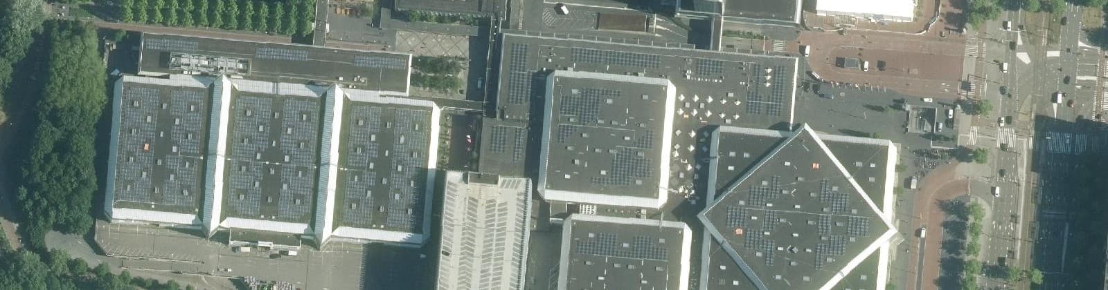 Luchtfoto van RAI