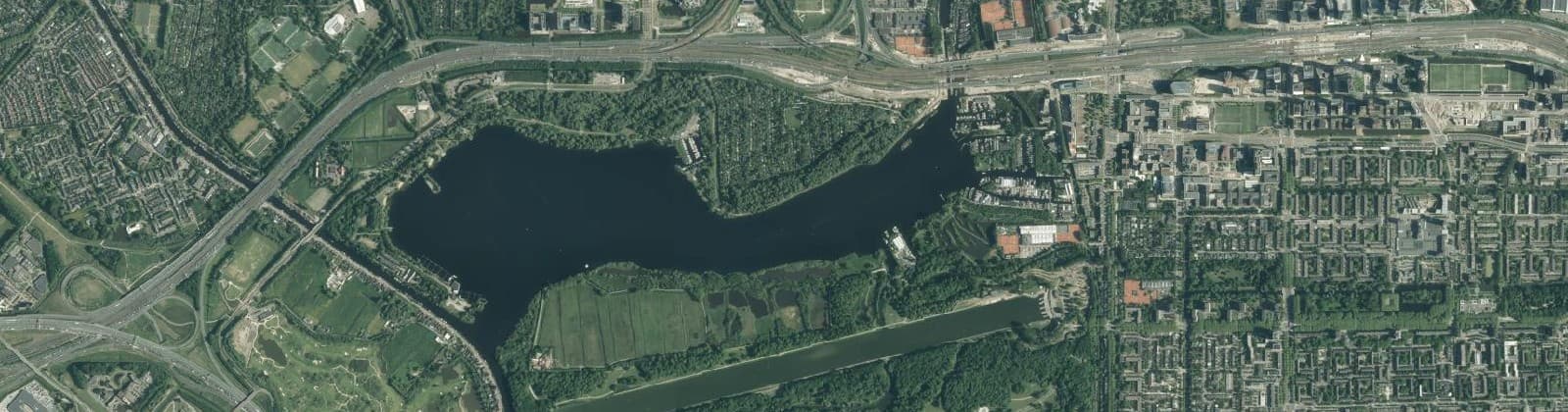 Luchtfoto van Amsterdamse Bos