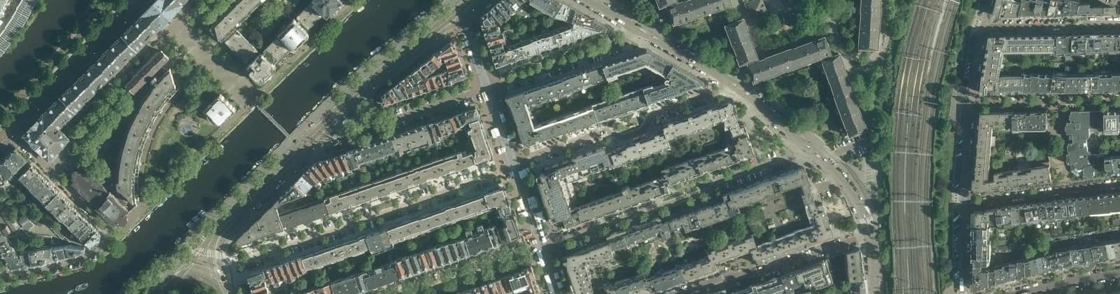 Luchtfoto van Dapperbuurt-Noord