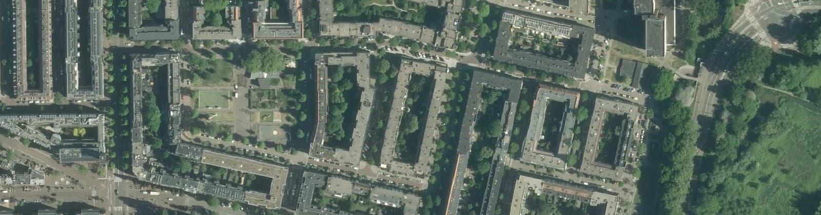 Luchtfoto van Makassarpleinbuurt