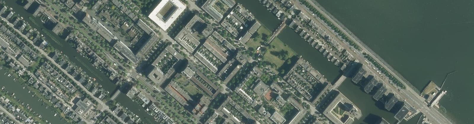 Luchtfoto van Ed Pelsterparkbuurt