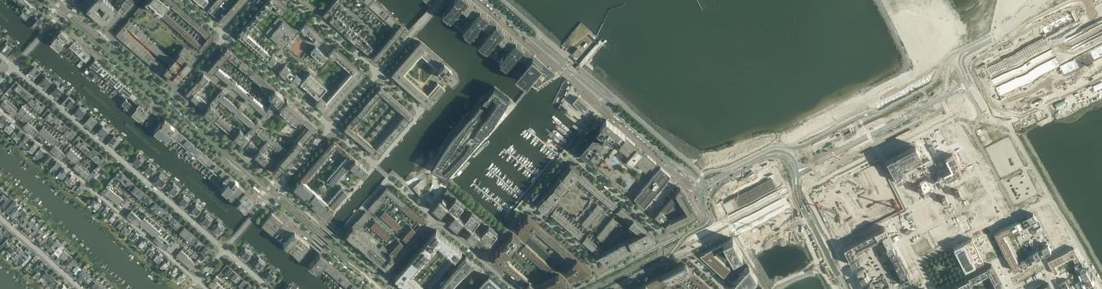 Luchtfoto van Havenkwartier IJburg