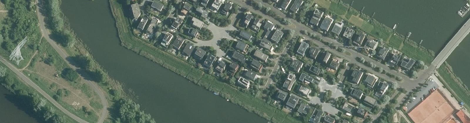 Luchtfoto van Rieteiland-Oost