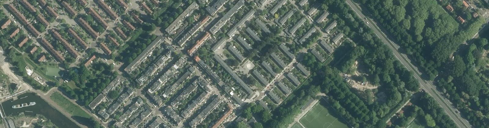 Luchtfoto van De Wetbuurt