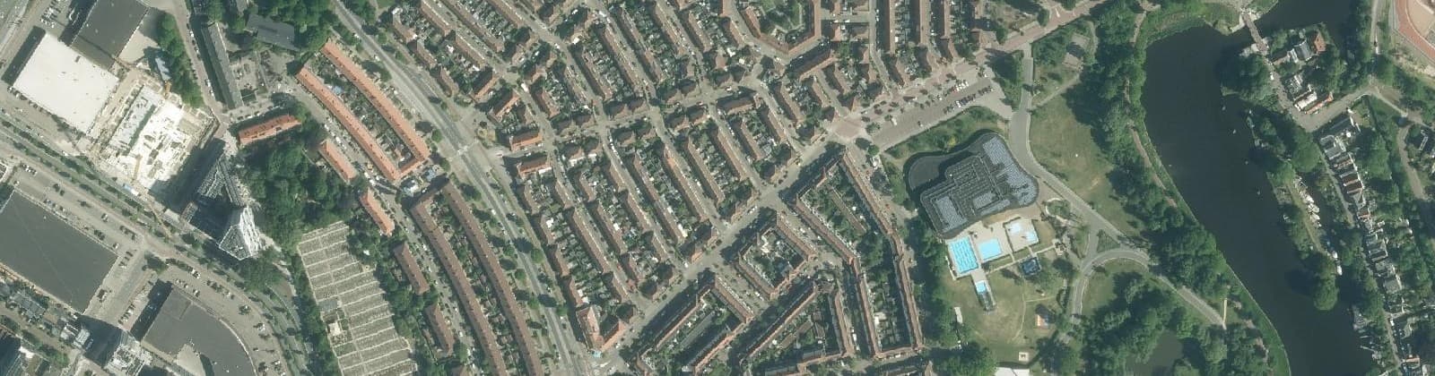 Luchtfoto van Bloemenbuurt-Noord