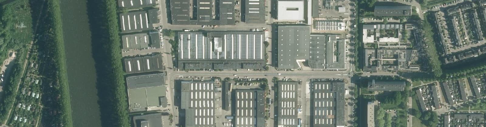 Luchtfoto van Bedrijventerrein-Noord Weesp