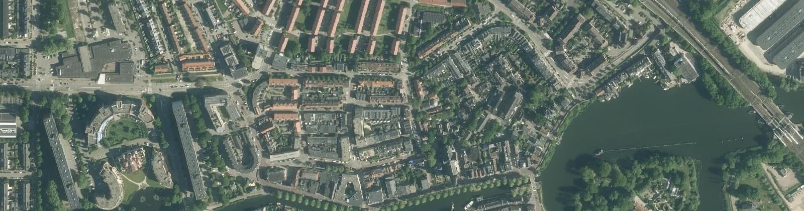 Luchtfoto van Herensingelkwartier